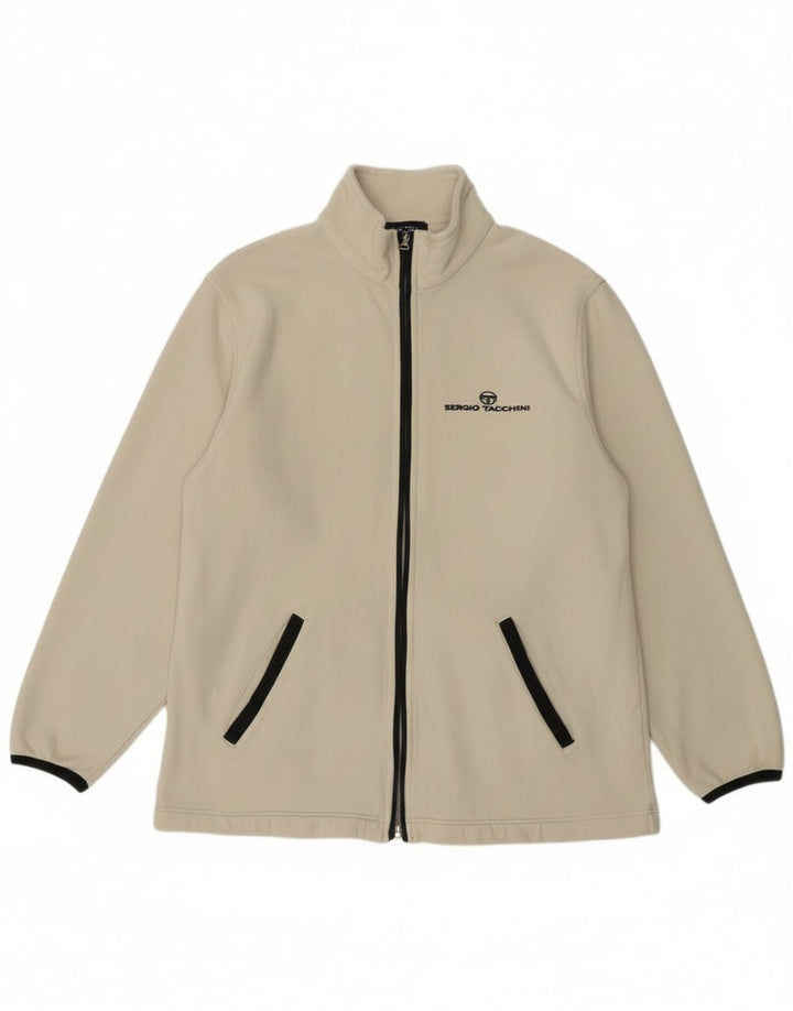 Sergio Tacchini Muška gornja jakna trenirke Mala sivo bijela