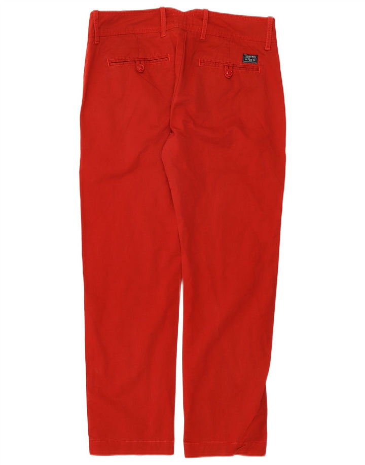 Woolrich ženske ravne chino hlače W30 L27 crvene