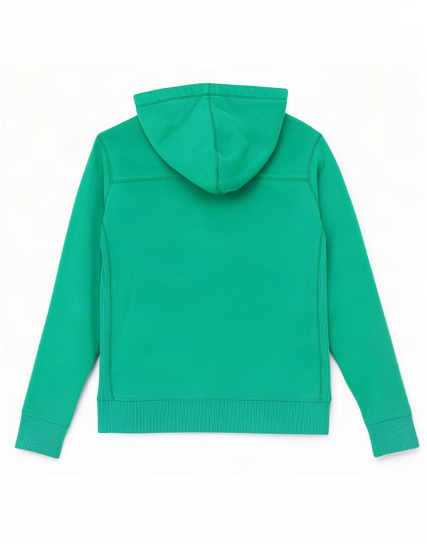 Tommy Hilfiger Ženski pulover s kapuljačom s patentnim zatvaračem UK 14 Srednje zeleni pamuk