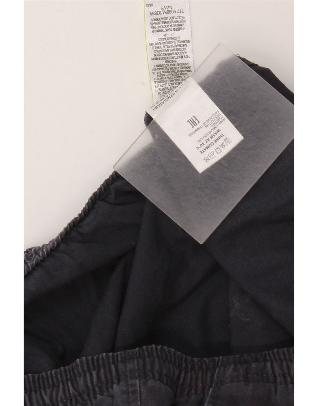 Marks & Spencer muške obične chino hlače W39 L29 tamnoplavi pamuk