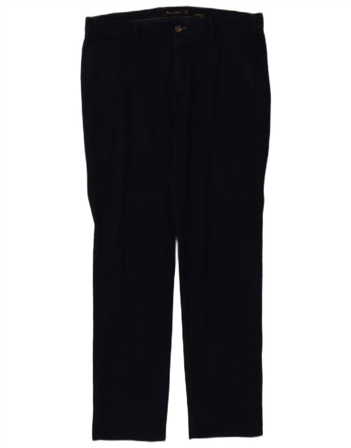 MASSIMO DUTTI Muške ležerne chino hlače EU 42 velike W32 L32 tamnoplave