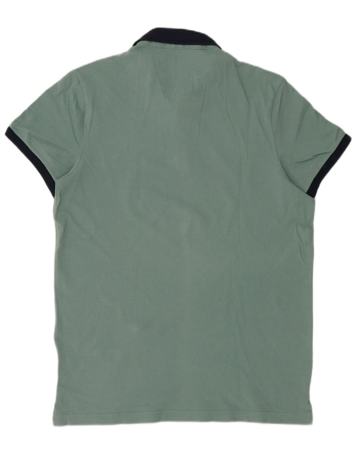 HOLLISTER Mens Polo Shirt Large Green