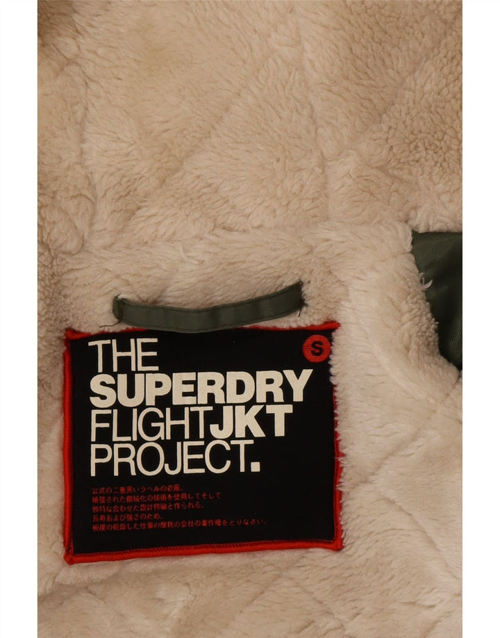 Superdry muška parka jakna s kapuljačom UK 36, mali zeleni najlon