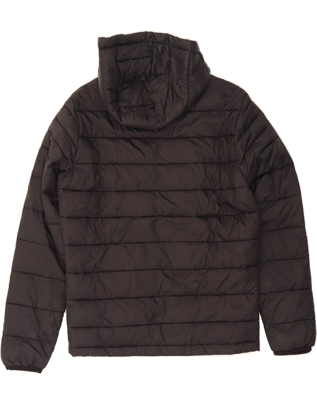 JACK & JONES Mens Hooded Padded Jacket UK 36 Small Black Polyester Vintage Jack & Jones and Second-Hand Jack & Jones from Messina Hembry 