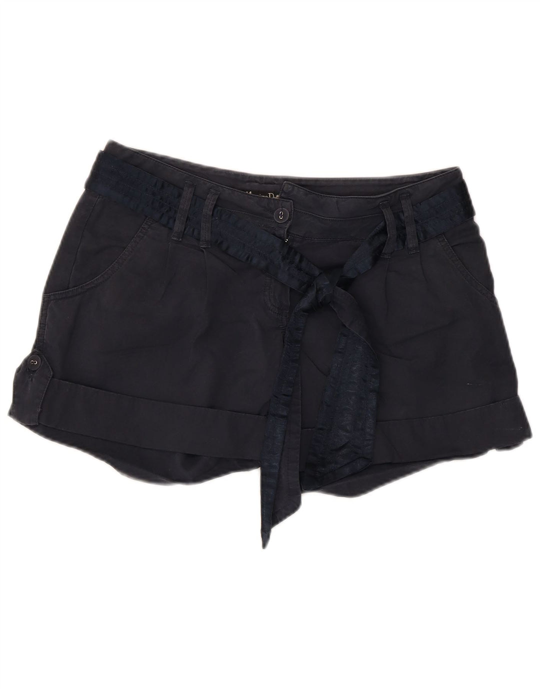 Massimo Dutti Ženske chino kratke hlače EU 40 srednje W30 tamnoplavi pamuk