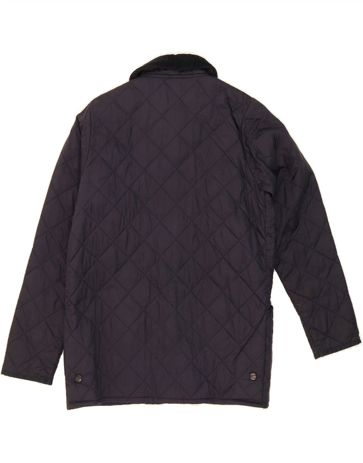 BARBOUR Boys Quilted Jacket 12-13 Years XL Navy Blue Polyamide Vintage Barbour and Second-Hand Barbour from Messina Hembry 