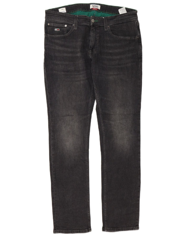 Tommy Hilfiger Mens Scanton Slim Jeans W33 L32 Sivi pamuk