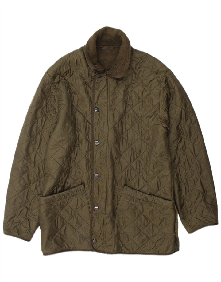 Barbour muška prošivena jakna UK 36 mali zeleni poliamid