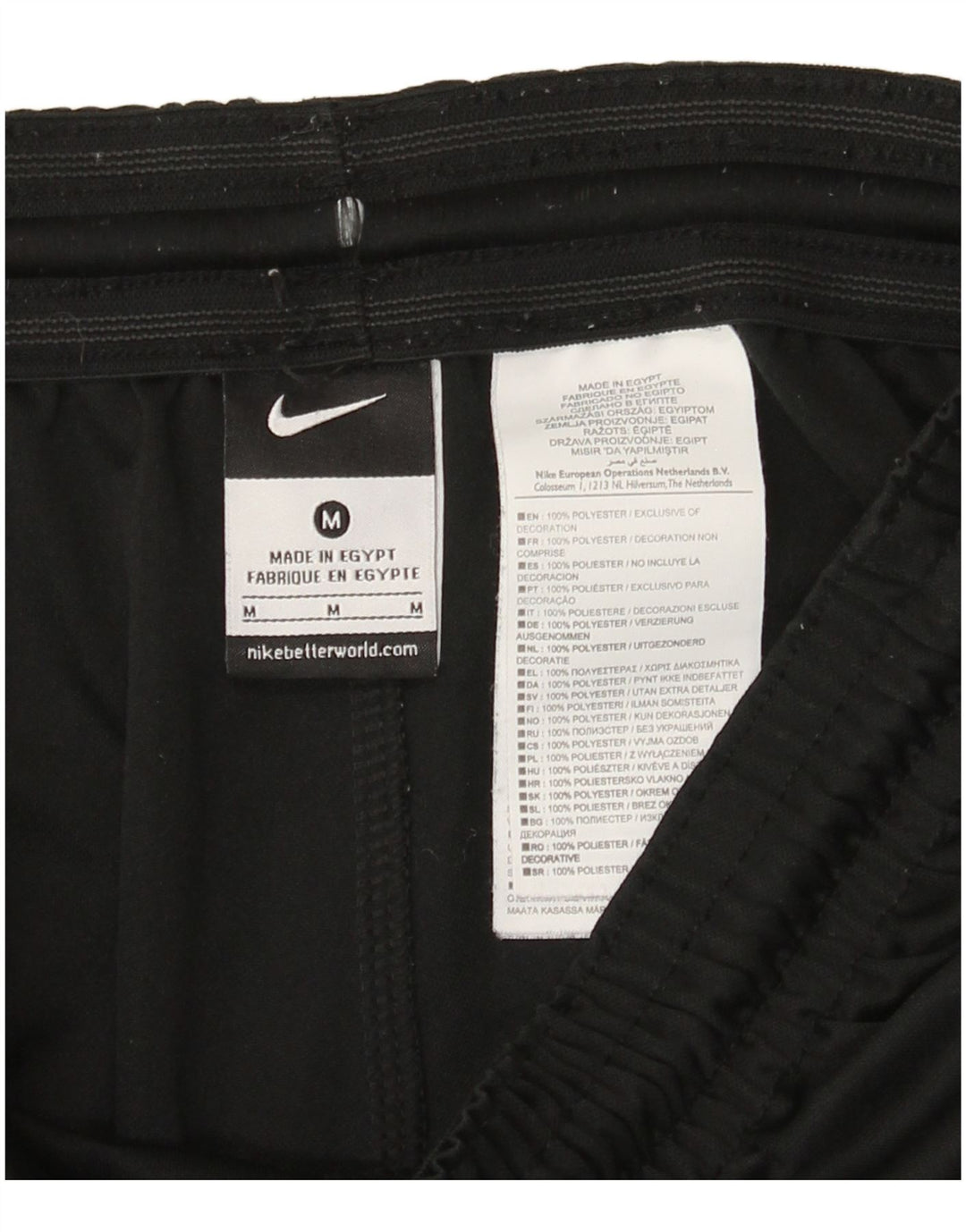 Nike muške sportske kratke hlače srednje crne boje od poliestera