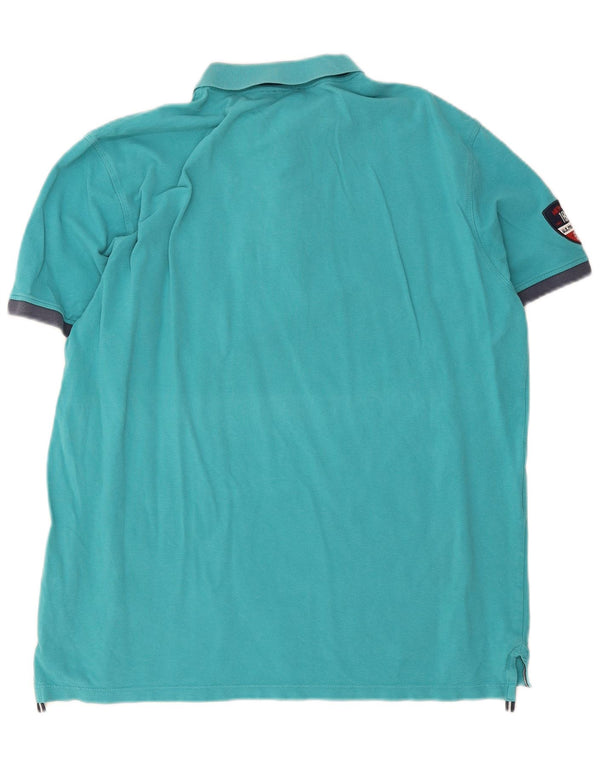 U.S. Polo Assn. Muška polo majica 2XL tirkizni pamuk u blokovima boja