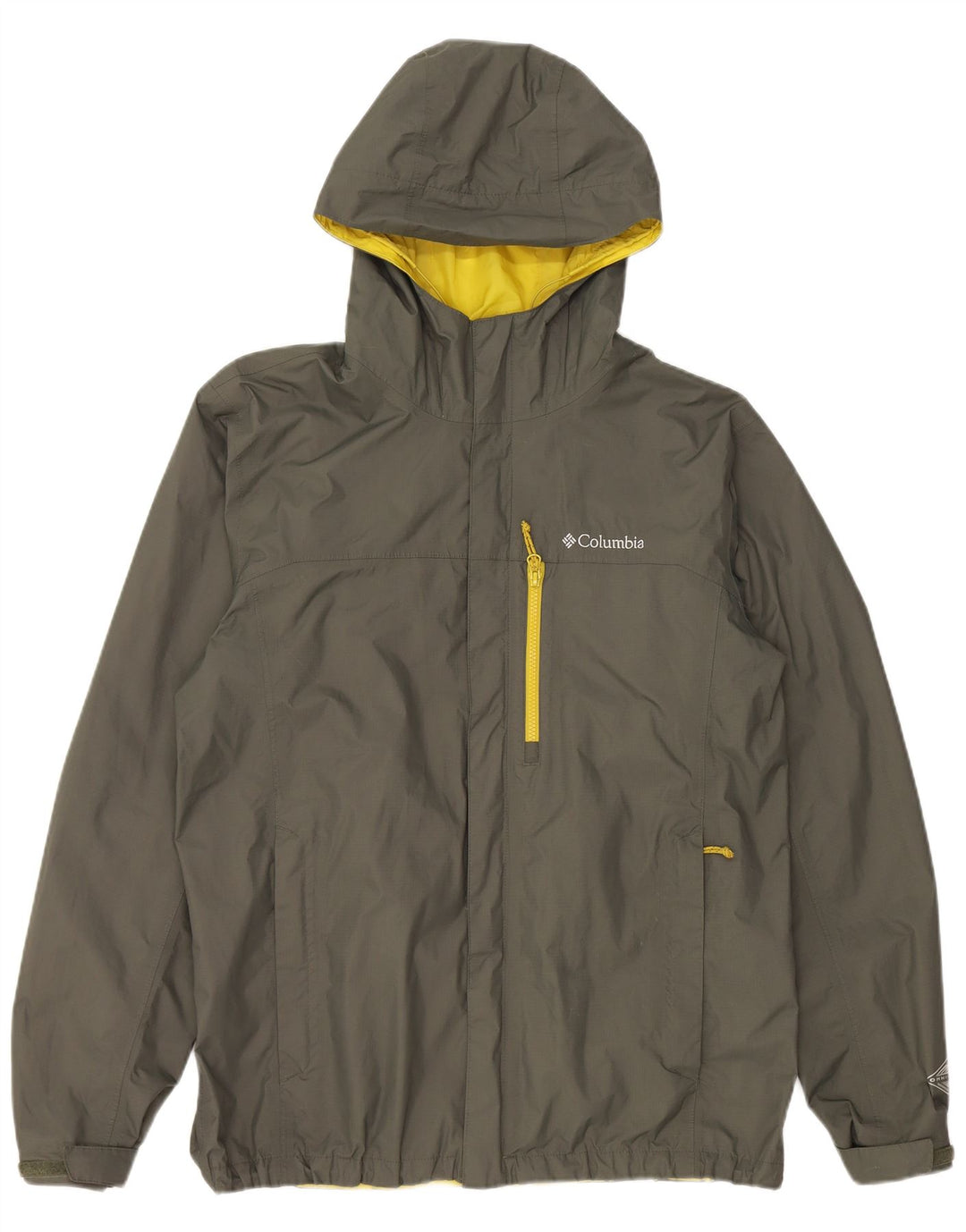 COLUMBIA Muška Omni-Tech kišna jakna s kapuljačom UK 40 Large kaki najlon