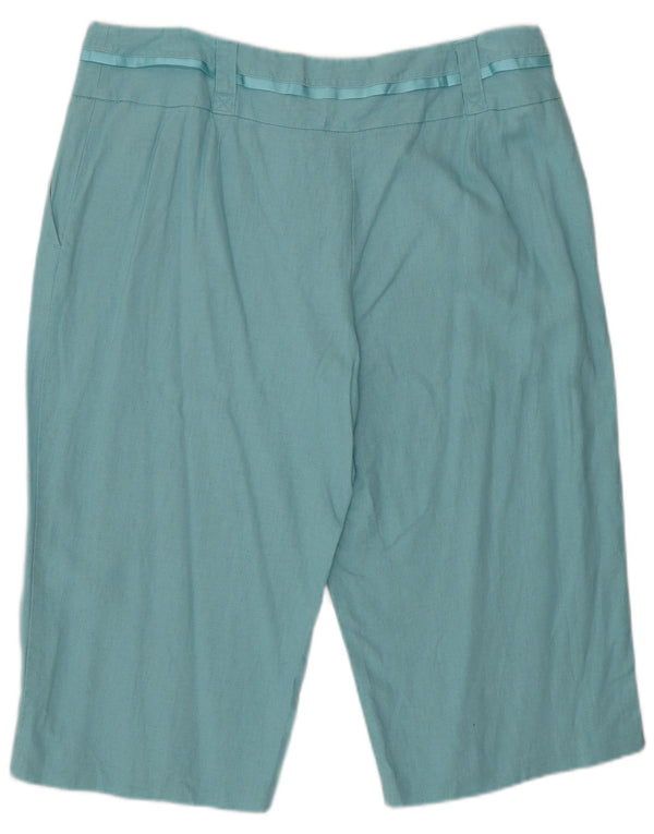 Marks & Spencer ženske bermuda chino kratke hlače UK 16 Large W34 Tirkizna