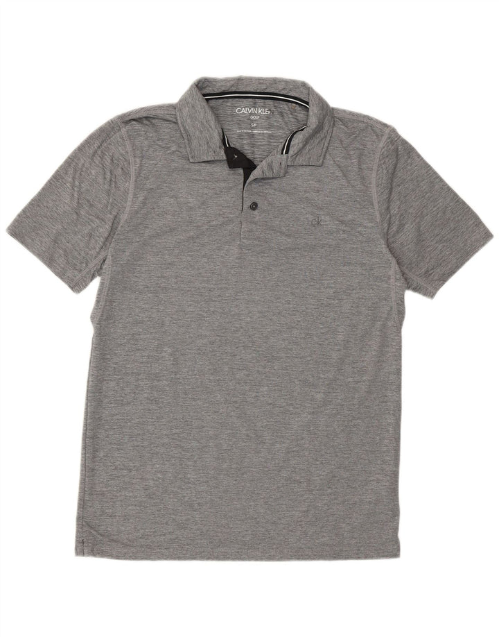 Calvin Klein muška polo majica za golf mali sivi pjegavi poliester