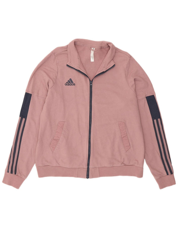 Adidas ženska trenirka gornja jakna UK 24/26 2XL ružičasti pamuk u boji