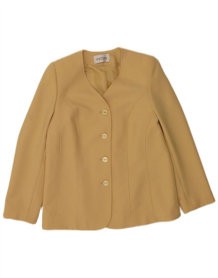 Eastex ženski sako sa 4 gumba UK 14 srednje bež poliester