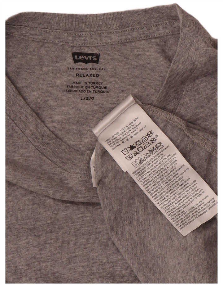 Levi's muška opuštena majica kratkih rukava, veliki sivi pamuk
