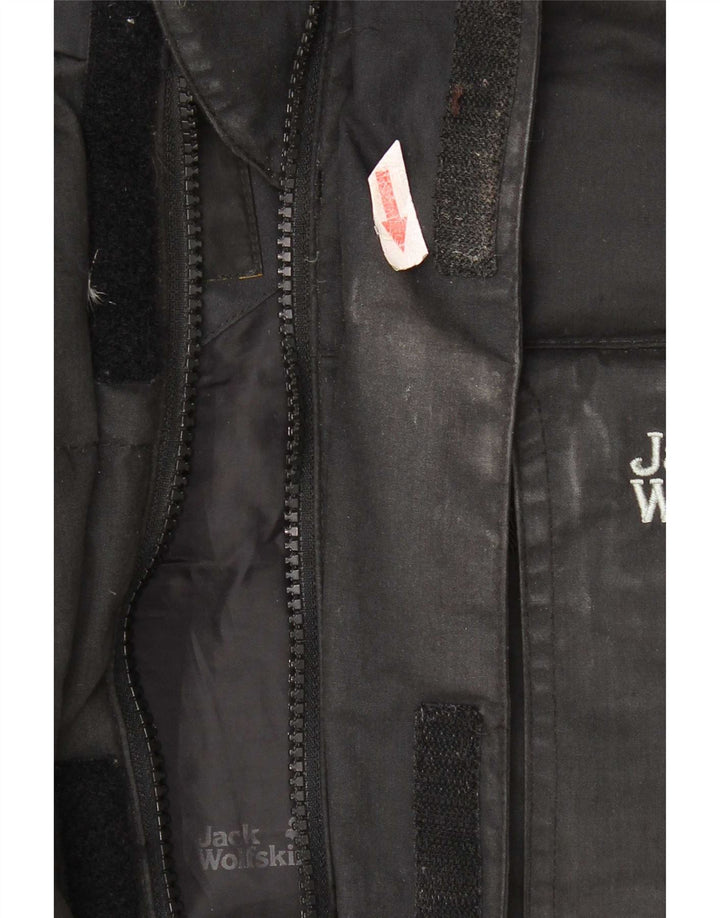 Jack Wolfskin muška podstavljena jakna s kapuljačom UK 36/38 srednji crni poliester