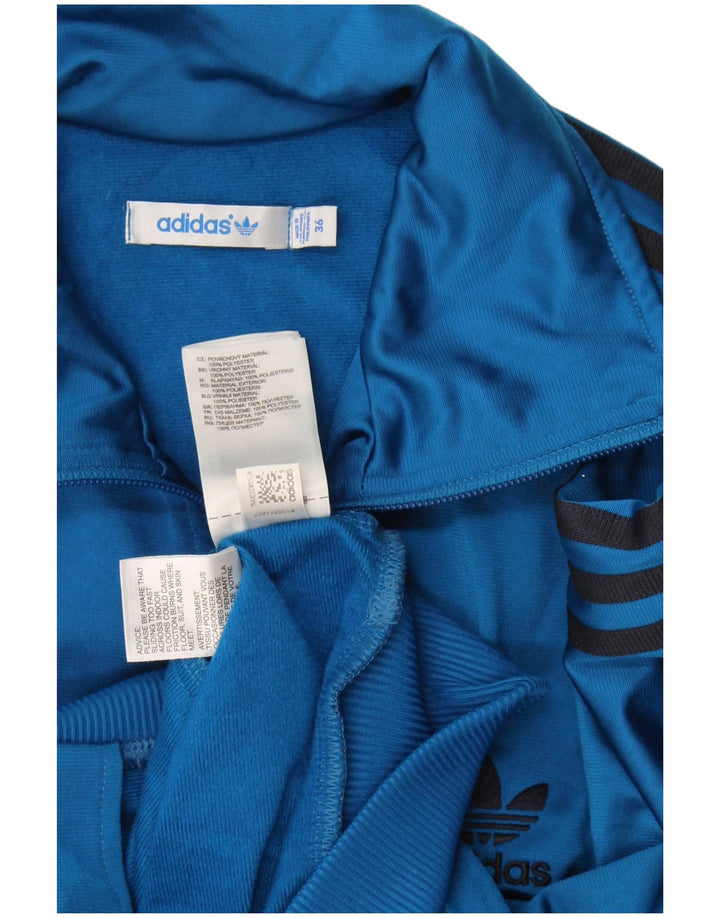 Adidas ženska gornja jakna s grafičkim motivima EU 36, mali plavi poliester