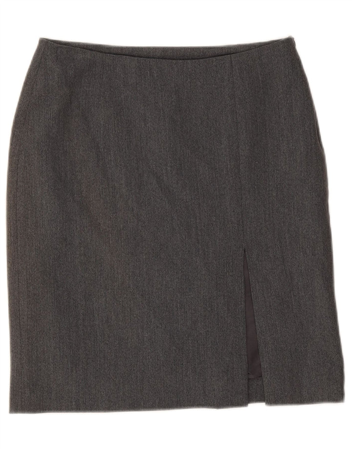 GAS Womens Pencil Skirt Medium W28  Grey Polyester Vintage Gas and Second-Hand Gas from Messina Hembry 