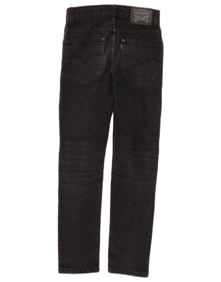 LEVI'S Boys 510 uske traperice 9-10 godina W26 L27 crni pamuk