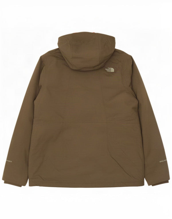 The North Face ženska podstavljena jakna s kapuljačom UK 16 Large kaki najlon