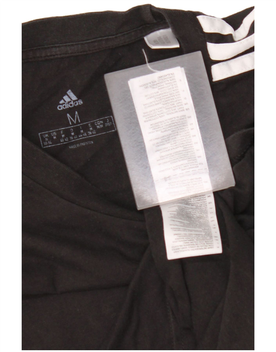 ADIDAS ženska majica kratkih rukava UK 12/14 srednje crni pamuk