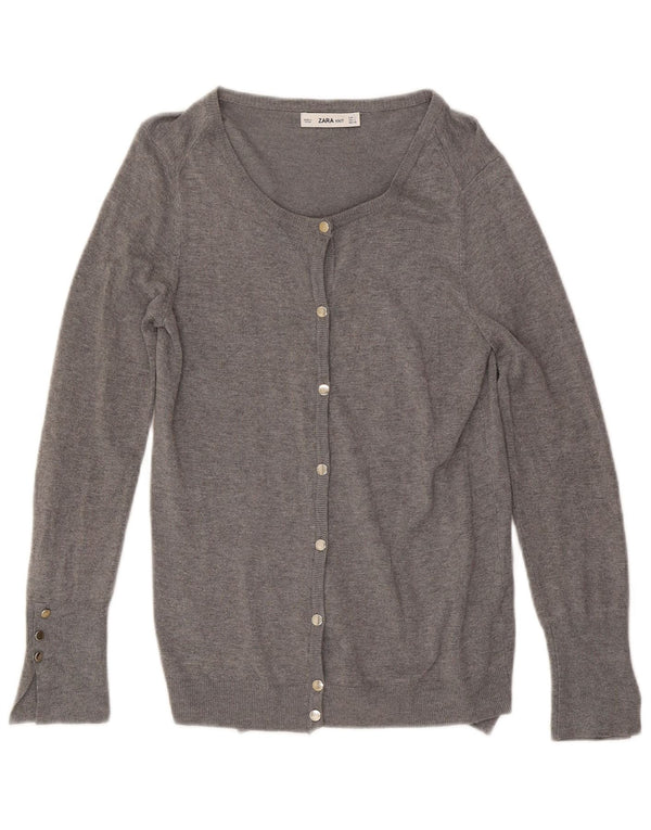 Zara ženski kardigan pulover UK 14 Large Grey