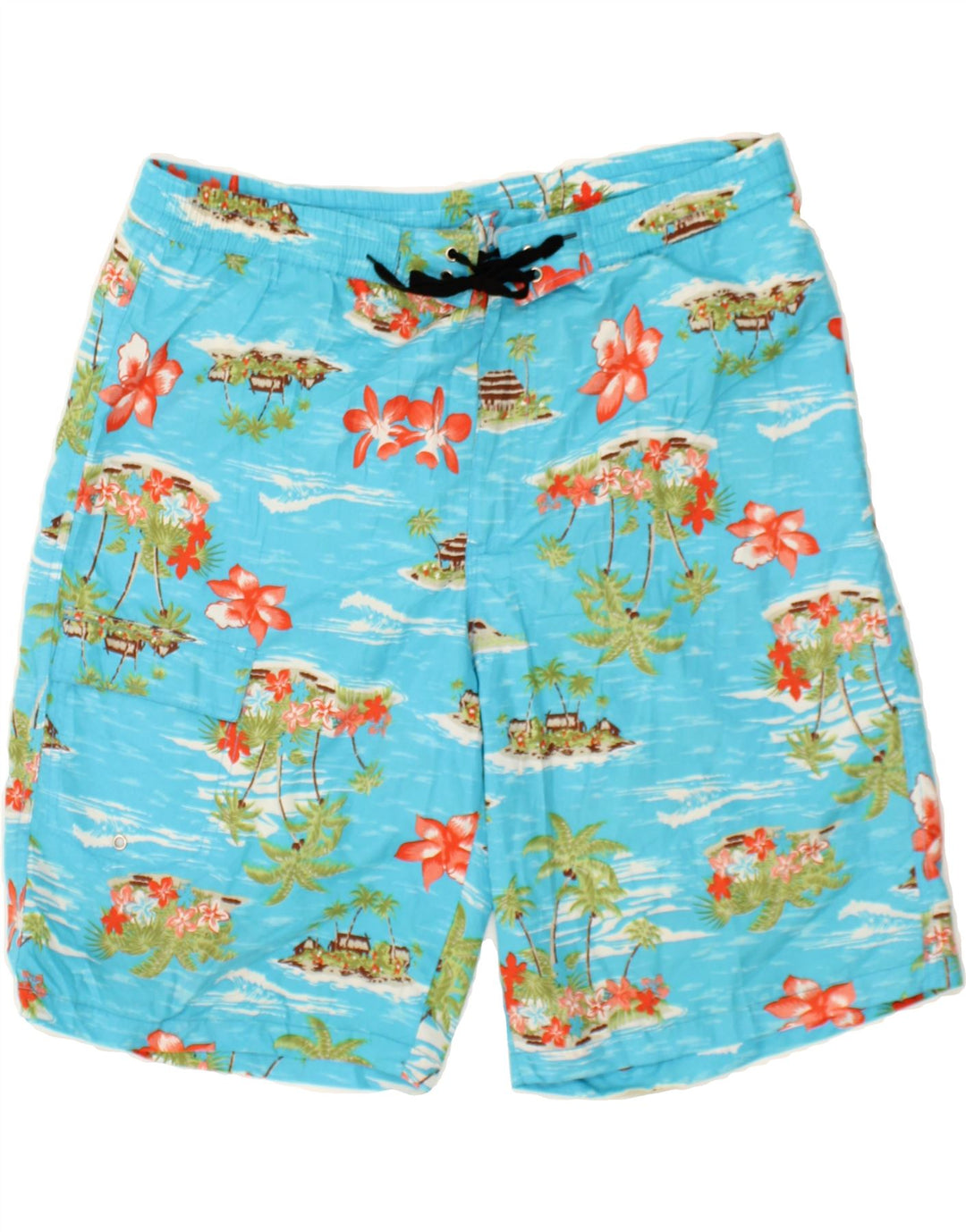 BEYOND Mens Swimming Shorts Large  Blue Polyester Vintage Beyond and Second-Hand Beyond from Messina Hembry 