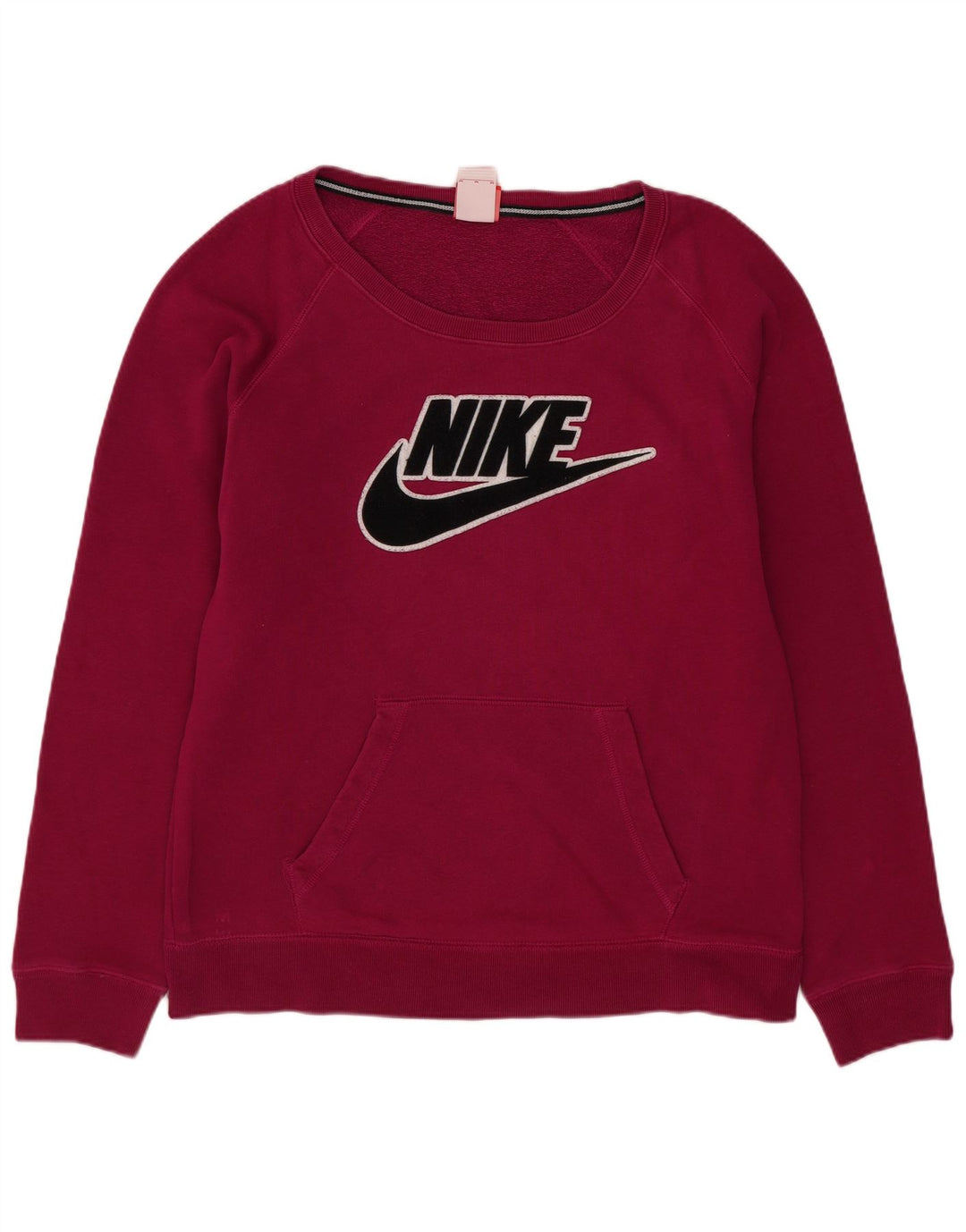 Ženska majica Nike Graphic Sweatshirt UK 14 srednje ružičasti pamuk