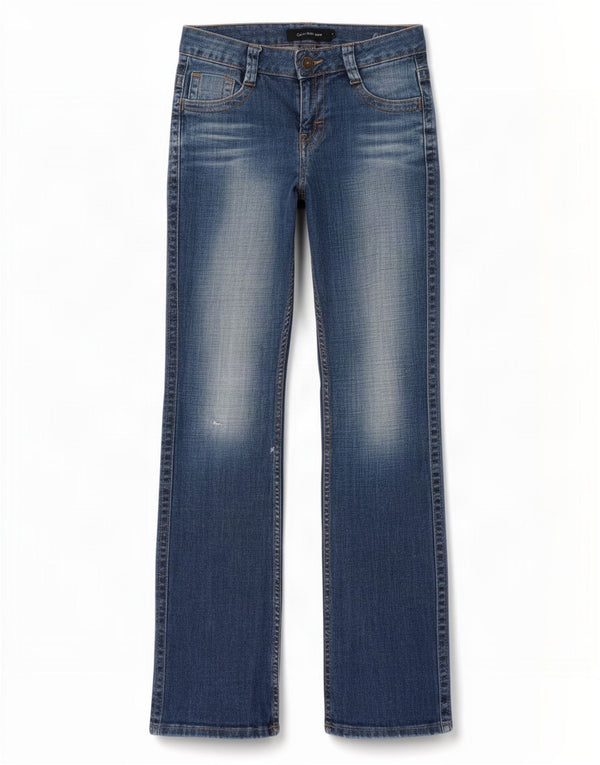 Calvin Klein Ženske Bootcut traperice US 4 Small W29 L31 Plavi pamuk