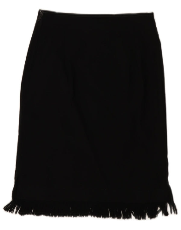 PIMKIE Womens Midi Skirt EU 34 XS W24  Black Viscose