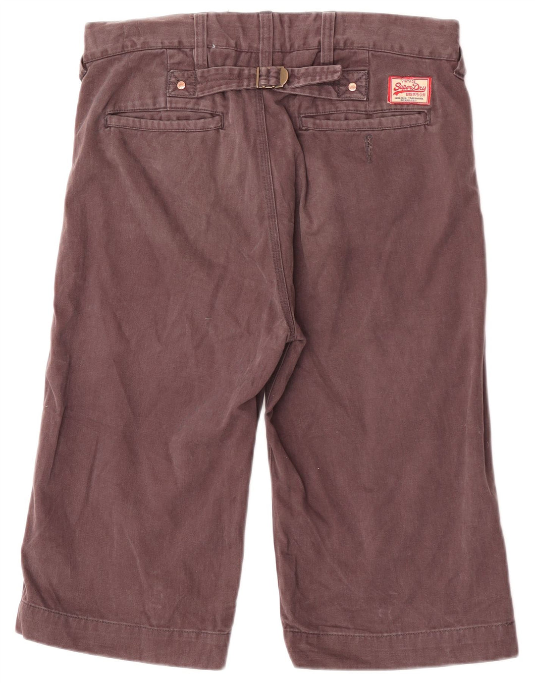 Superdry muške chino kratke hlače W30 srednje smeđi pamuk