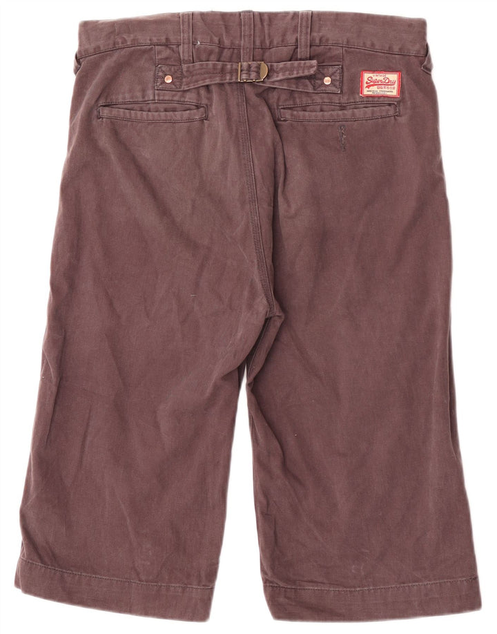 Superdry muške chino kratke hlače W30 srednje smeđi pamuk