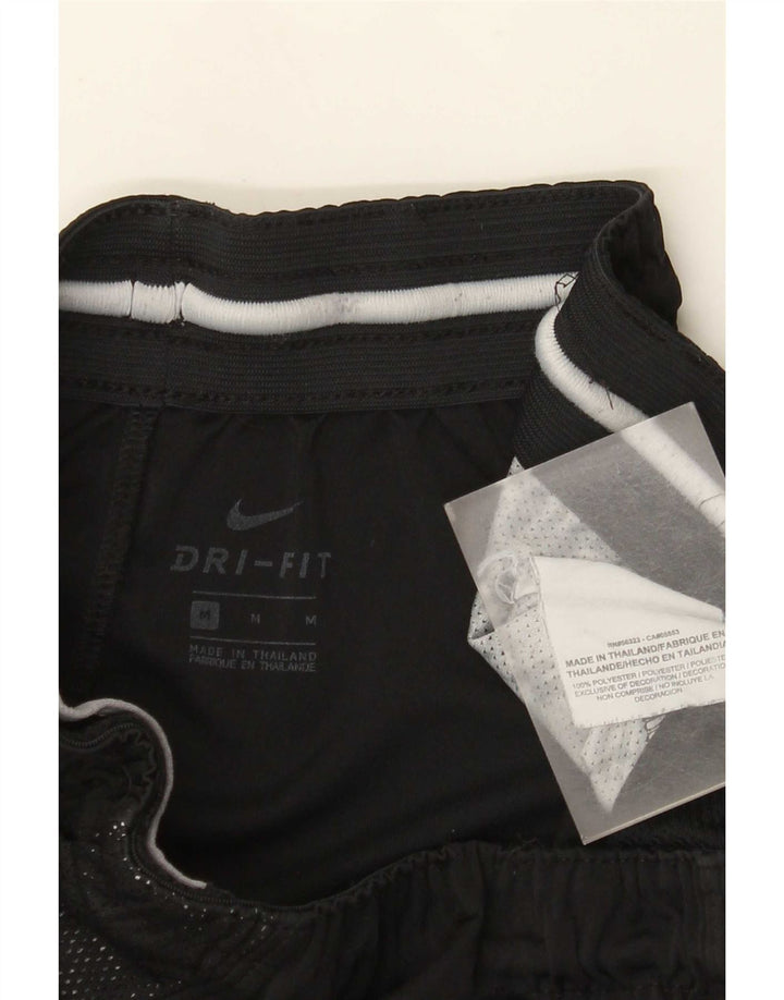 Nike muške Dri Fit grafičke sportske kratke hlače srednje crne boje od poliestera