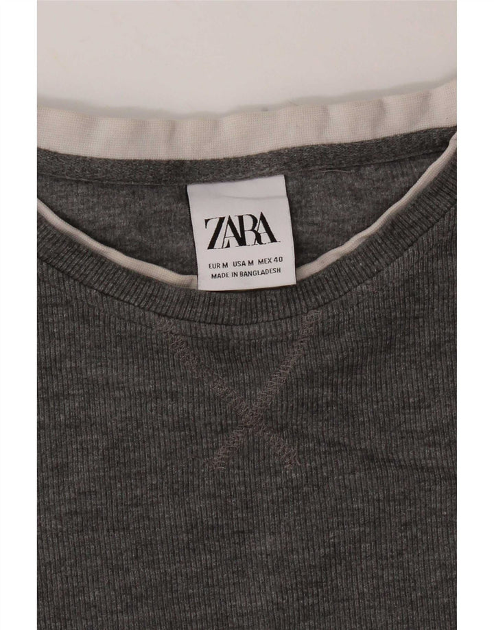 Zara ženska majica dugih rukava UK 12 srednje siva