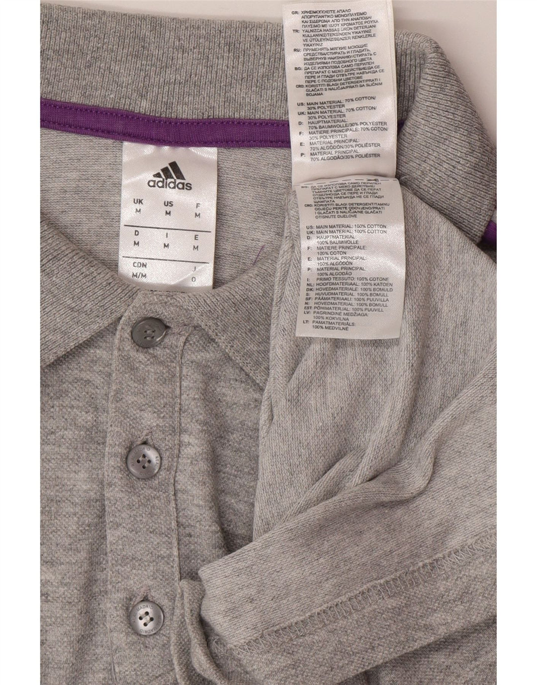 ADIDAS muška Real Madrid polo majica srednje sivi pamuk