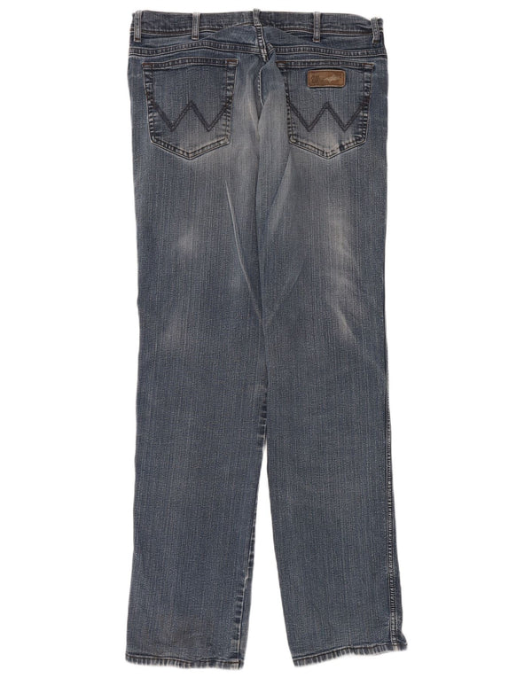 Wrangler Muške Texas Straight Jeans W36 L36 Plavi pamuk