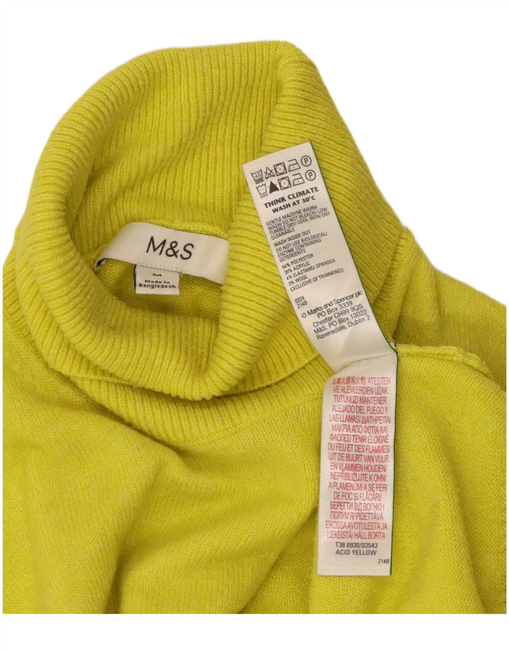 Marks & Spencer ženski pulover s rol izrezom UK 14 srednje žuta