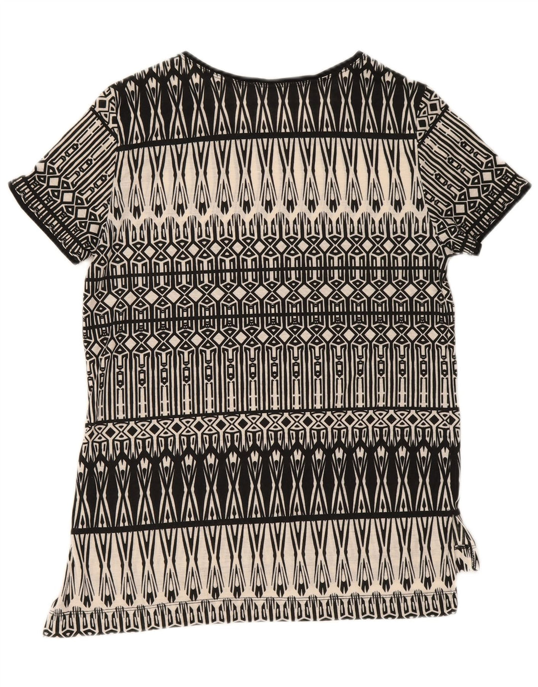 Oasis ženska majica kratkih rukava UK 10 Small Black Geometric