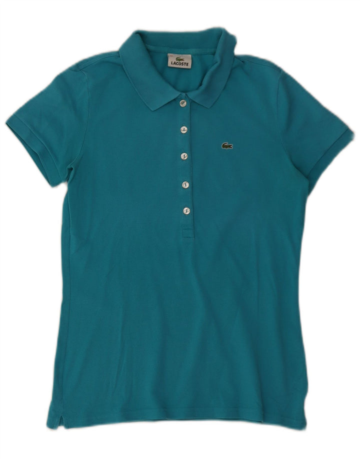 Lacoste ženska polo majica veličina 44 velika plava pamuk