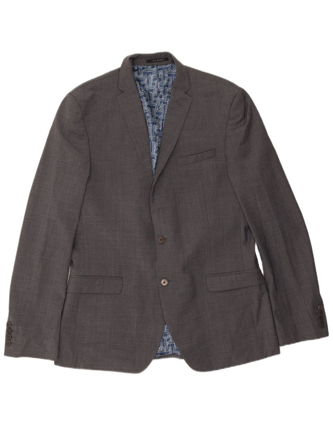 Ted Baker muška uska jakna sa 2 gumba UK 42 XL siva vuna