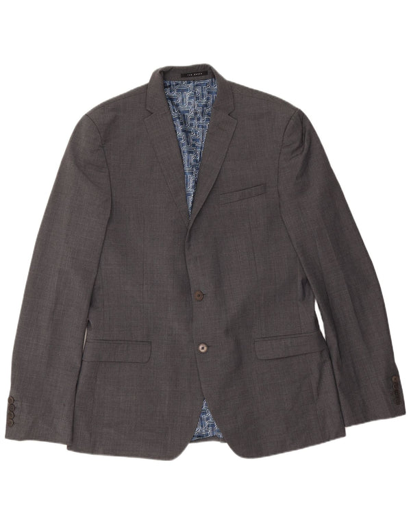 Ted Baker muška uska jakna sa 2 gumba UK 42 XL siva vuna