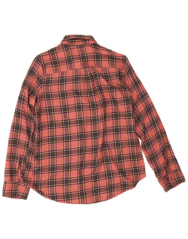 Hollister ženska flanelska košulja za dečka UK 10 malih ružičastih kariranih viskoza