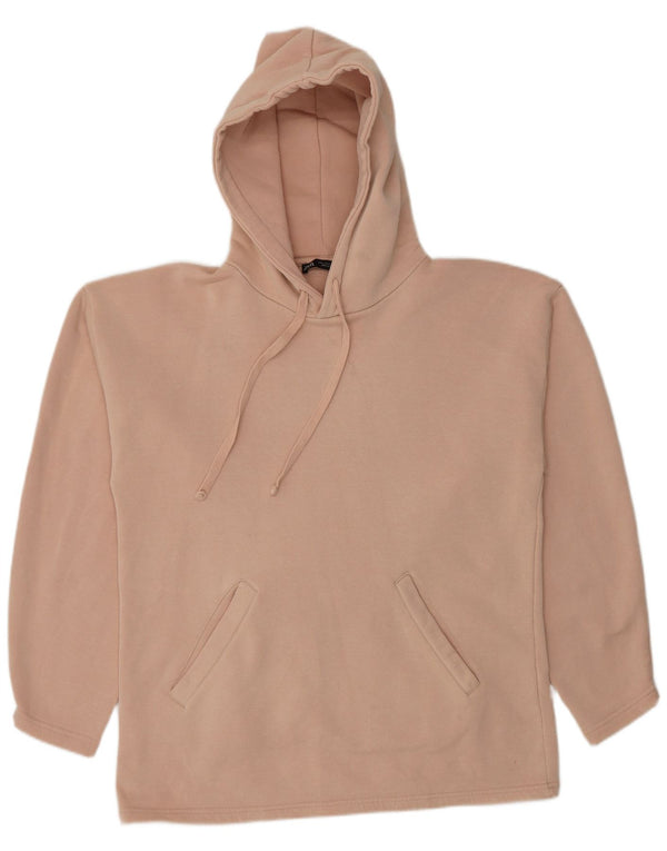 Zara Womens Oversized Hoodie Jumper UK 10 Small Pink