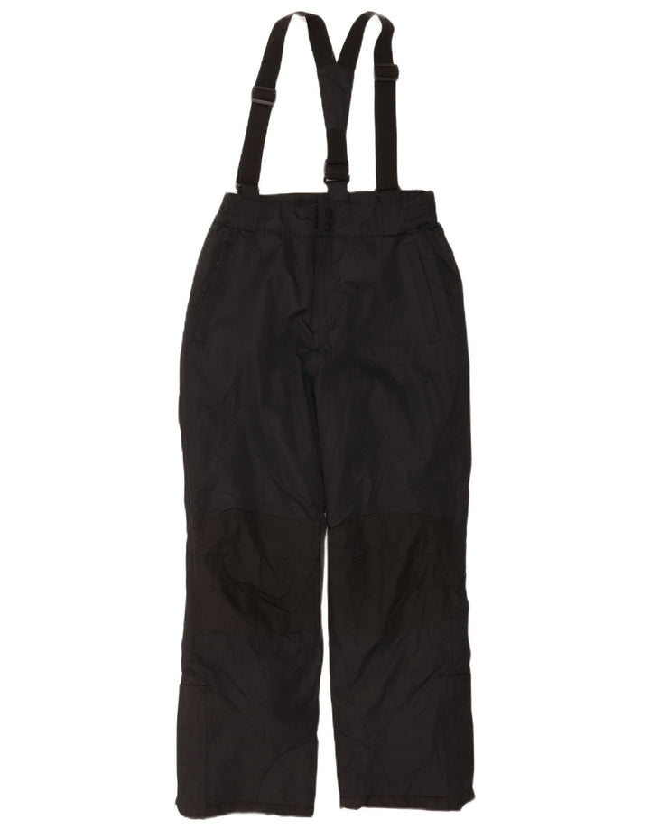 Skijaške hlače Mountain Warehouse Dungarees za dječake 11-12 godina, crni poliester