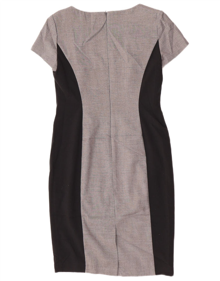 Marks & Spencer ženska plašt haljina UK 10 Small Gray Colourblock Poliester