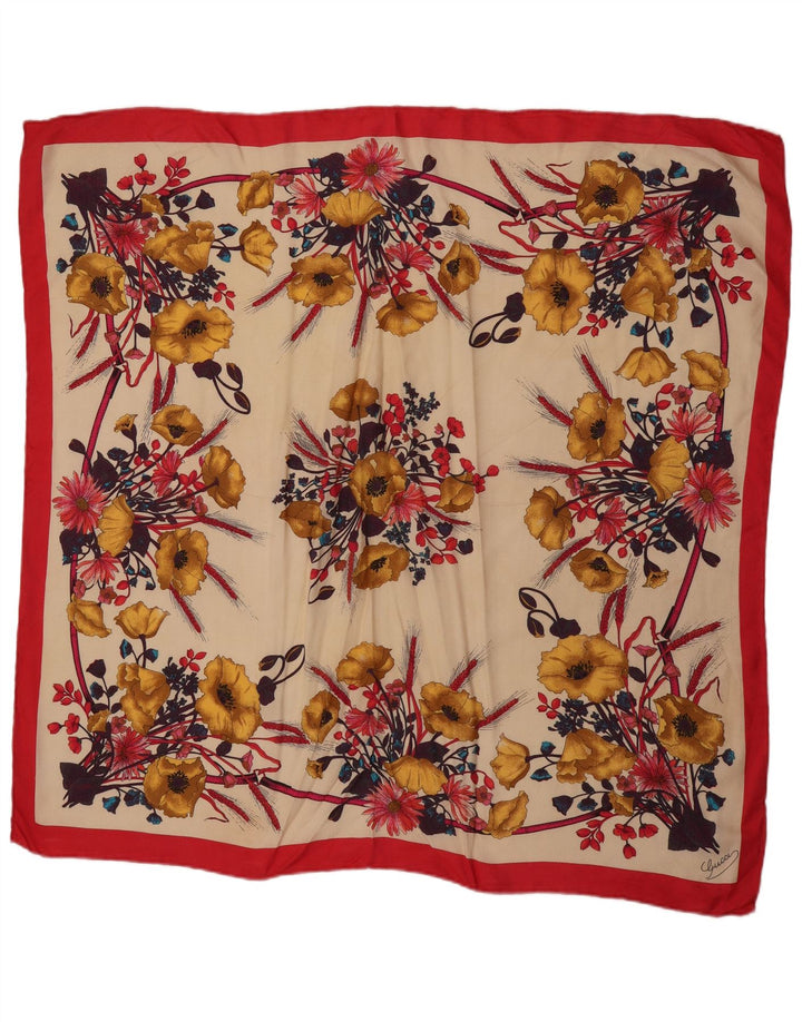 Gucci ženski grafički kvadratni šal u jednoj veličini, višebojni cvjetni dizajner