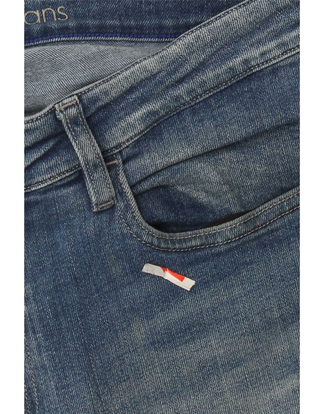 Calvin Klein Muške uske traperice W34 L32 Plavi pamuk