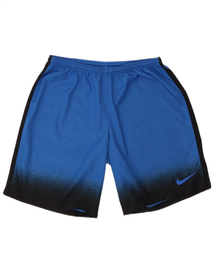Nike muške Dri Fit sportske kratke hlače velike plave boje od poliestera