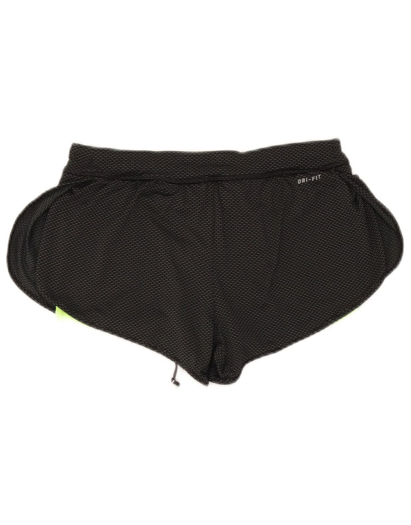 Nike Ženske Dri Fit Sportske Kratke Hlače UK 8 Mali crni poliester